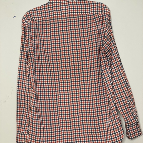 J.Crew Medium Slim Oxford Shirt Red, Blue, White 100% Cotton Casual Button Dow - Picture 2 of 10